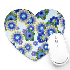 Flower Bomb 7 Heart Mousepads by PatternFactory