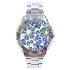 Flower Bomb 7 Stainless Steel Analogue Watch by PatternFactory