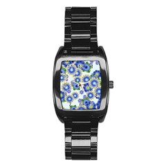 Flower Bomb 7 Stainless Steel Barrel Watch by PatternFactory