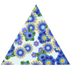 Flower Bomb 7 Wooden Puzzle Triangle by PatternFactory