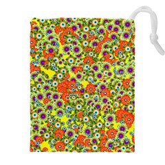 Flower Bomb 8 Drawstring Pouch (5xl) by PatternFactory