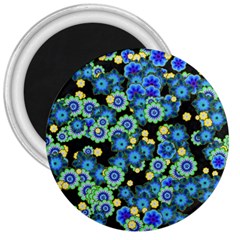 Flower Bomb  9 3  Magnets by PatternFactory