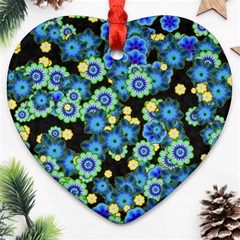 Flower Bomb  9 Ornament (heart)