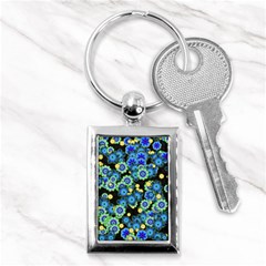 Flower Bomb  9 Key Chain (rectangle) by PatternFactory