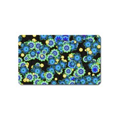 Flower Bomb  9 Magnet (name Card) by PatternFactory