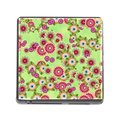 Flower Bomb 6 Memory Card Reader (square 5 Slot) by PatternFactory