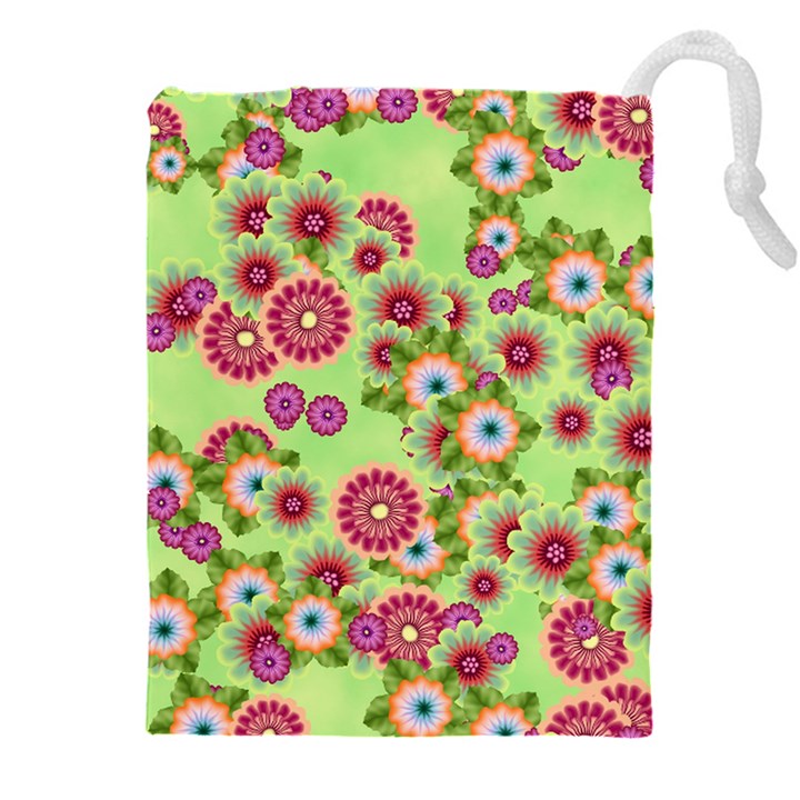 Flower Bomb 6 Drawstring Pouch (4XL)