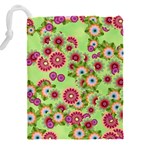 Flower Bomb 6 Drawstring Pouch (4XL) Back