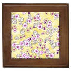 Flower Bomb 10 Framed Tile by PatternFactory