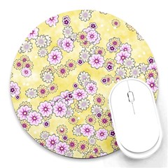 Flower Bomb 10 Round Mousepads by PatternFactory