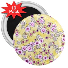 Flower Bomb 10 3  Magnets (10 Pack)  by PatternFactory