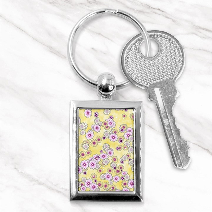 Flower Bomb 10 Key Chain (Rectangle)