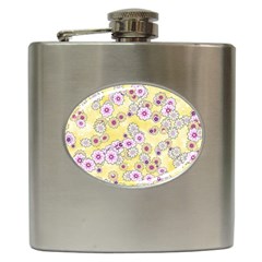 Flower Bomb 10 Hip Flask (6 Oz) by PatternFactory