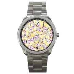 Flower Bomb 10 Sport Metal Watch by PatternFactory