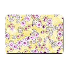 Flower Bomb 10 Small Doormat  by PatternFactory