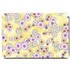 Flower Bomb 10 Large Doormat  by PatternFactory