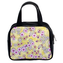 Flower Bomb 10 Classic Handbag (two Sides) by PatternFactory