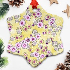 Flower Bomb 10 Ornament (snowflake)