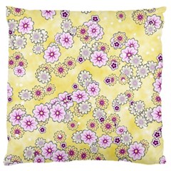 Flower Bomb 10 Large Cushion Case (two Sides)