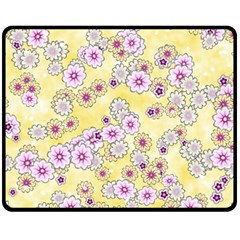 Flower Bomb 10 Double Sided Fleece Blanket (medium)  by PatternFactory