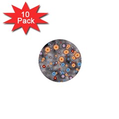 Flower Bomb 12 1  Mini Buttons (10 Pack)  by PatternFactory