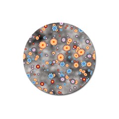 Flower Bomb 12 Magnet 3  (round) by PatternFactory