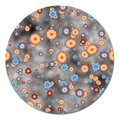 Flower Bomb 12 Magnet 5  (round) by PatternFactory