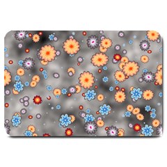 Flower Bomb 12 Large Doormat  by PatternFactory