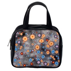 Flower Bomb 12 Classic Handbag (one Side) by PatternFactory