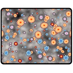 Flower Bomb 12 Double Sided Fleece Blanket (medium)  by PatternFactory