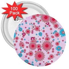 Flower Bomb 11 3  Buttons (100 Pack)  by PatternFactory