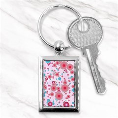 Flower Bomb 11 Key Chain (rectangle) by PatternFactory