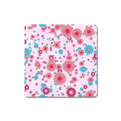 Flower Bomb 11 Square Magnet