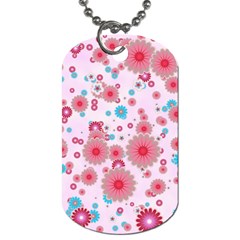 Flower Bomb 11 Dog Tag (one Side) by PatternFactory