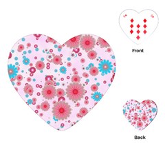 Flower Bomb 11 Playing Cards Single Design (heart)