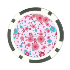 Flower Bomb 11 Poker Chip Card Guard (10 Pack) by PatternFactory