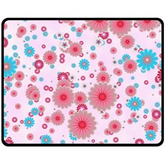 Flower Bomb 11 Fleece Blanket (medium)  by PatternFactory