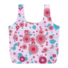 Flower Bomb 11 Full Print Recycle Bag (l) by PatternFactory