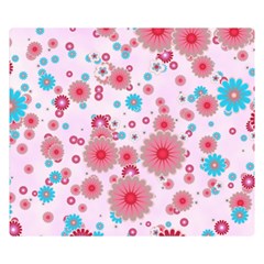 Flower Bomb 11 Double Sided Flano Blanket (small) 