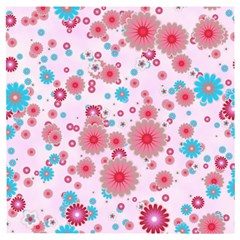 Flower Bomb 11 Wooden Puzzle Square by PatternFactory