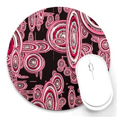 Concentric Circles C Round Mousepads by PatternFactory