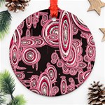 Concentric Circles C Round Ornament (Two Sides) Front