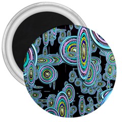 Concentric Circles A 3  Magnets by PatternFactory