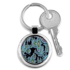 Concentric Circles A Key Chain (round) by PatternFactory