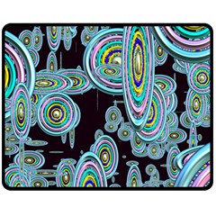 Concentric Circles A Double Sided Fleece Blanket (medium) 