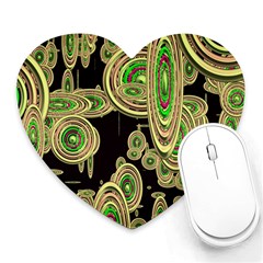 Concentric Circles B Heart Mousepads by PatternFactory