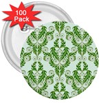 Great Vintage Pattern E 3  Buttons (100 pack)  Front