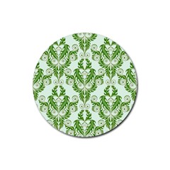 Great Vintage Pattern E Rubber Coaster (round)  by PatternFactory