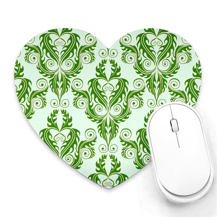 Great Vintage Pattern E Heart Mousepads