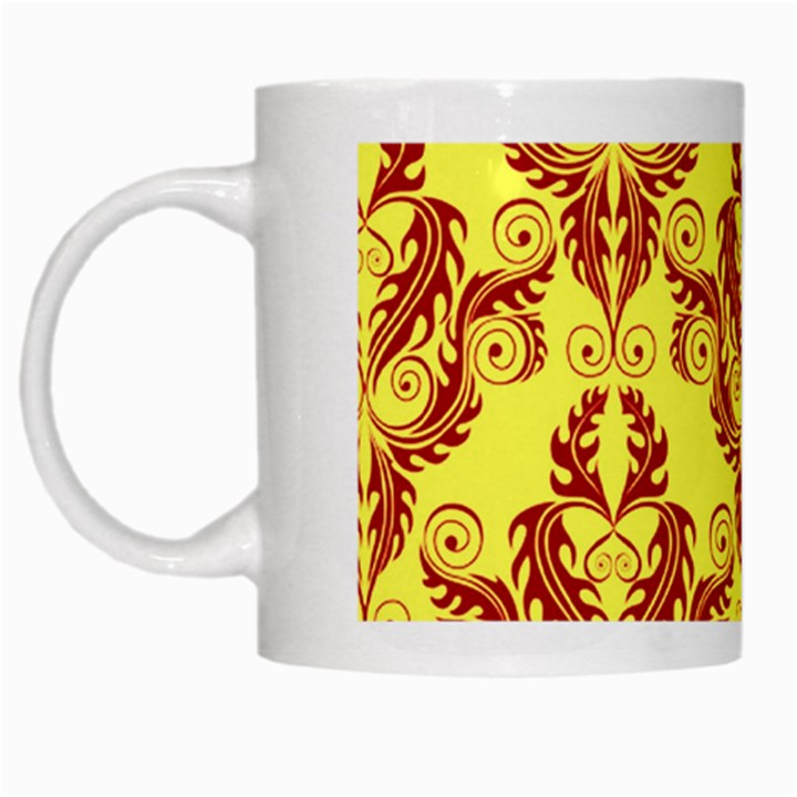 Great Vintage Pattern B White Mugs